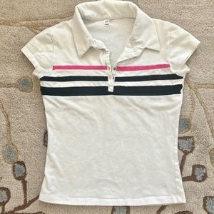 Girls White Polo